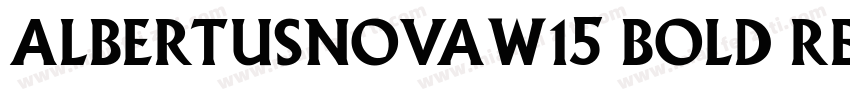 AlbertusNovaW15 Bold Regular字体转换